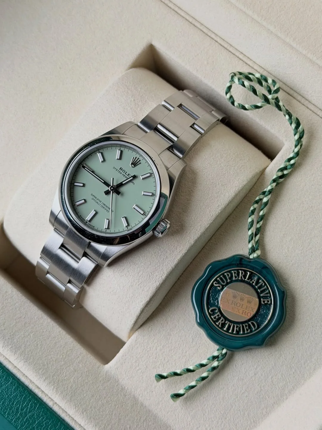 2024 Rolex Oyster Perpetual 31 Green Dial Ref. 277200